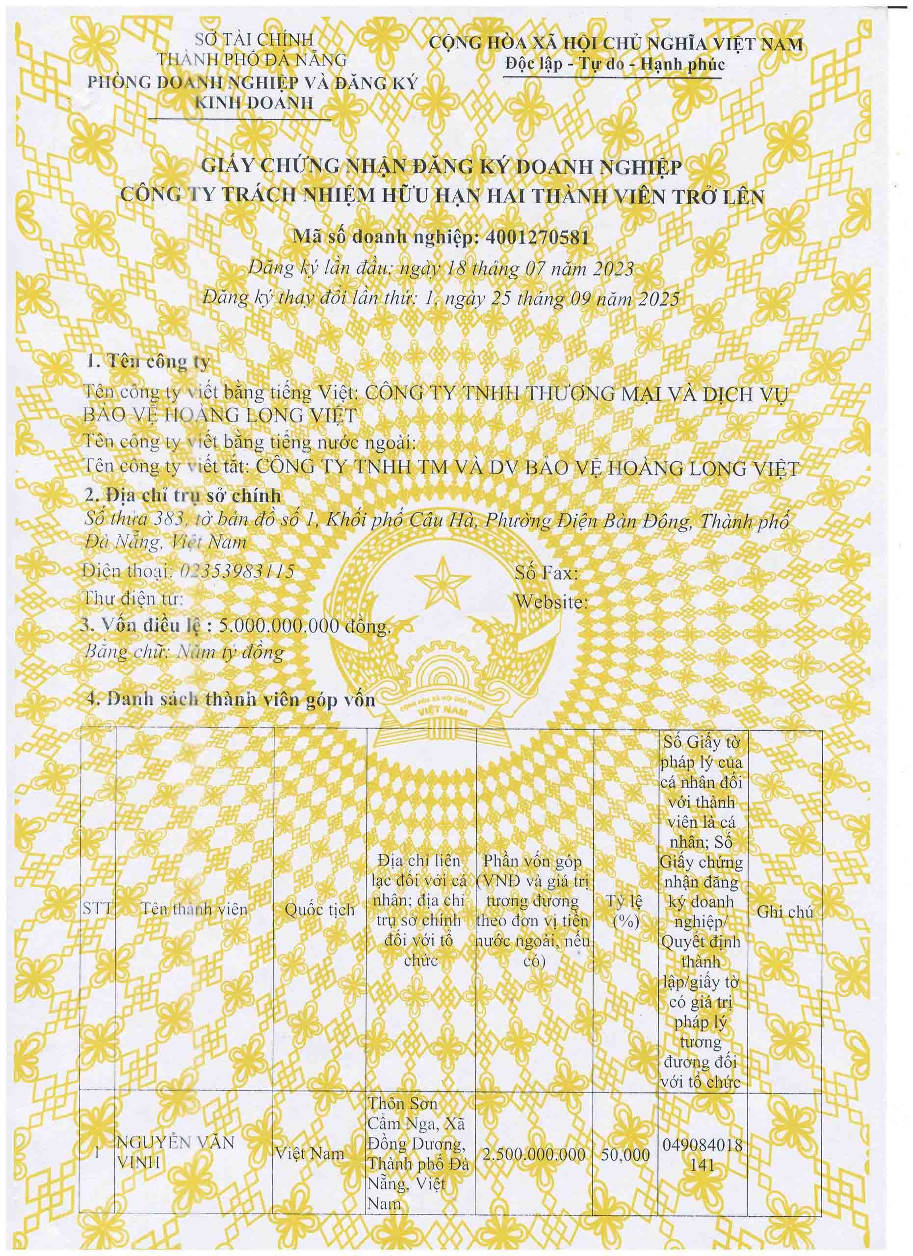 Giấy phép kinh doanh